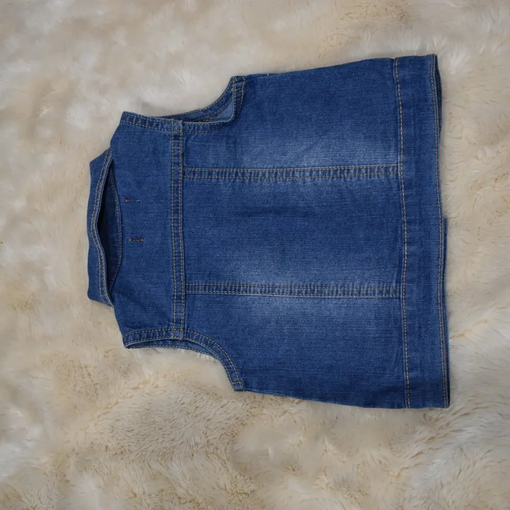 7 For All Mankind Denim Vest Baby Girl Size 12 Months